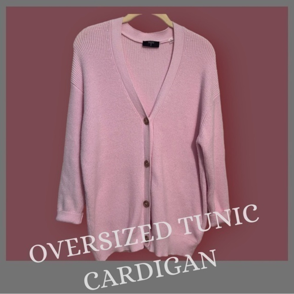 Oversized Cardigan Tunic Sweater